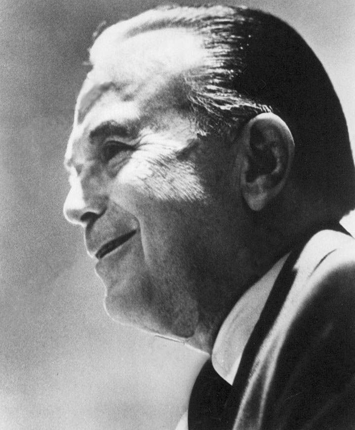 Portrait de Ray Kroc en 1976, à l'époque où il possédait les San Diego Padres