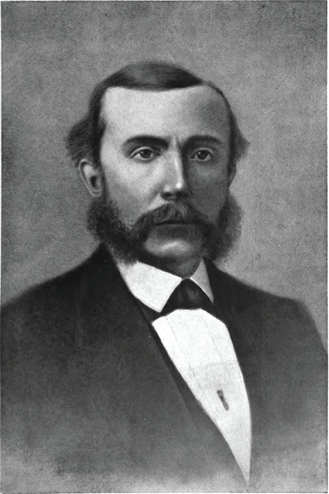 John D. Rockefeller, portrait en buste, vers 1872